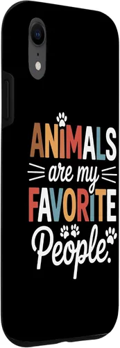 Vista 3 de Pet Parent Animals are My Favorite People Fur Family Case for iPhone XR