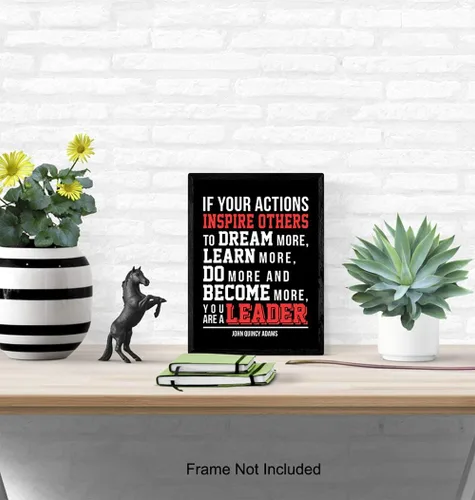 Vista 4 de Decoración artística para pared de oficina de liderazgo, regalo motivacional único para jefe, gerente, líder de equipo, entrenador, profesor, foto