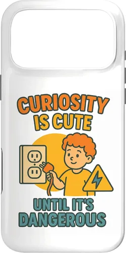 Vista 22 de Curiousity is Cute Workplace & Home Safety Awareness Gift Case for iPhone 16