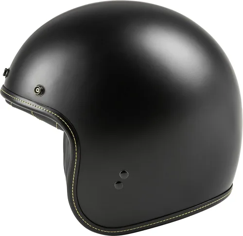 Vista 4 de .38 Casco retro NEGRO MATE XL