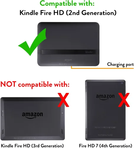 Vista 11 de Amazon Kindle Fire HD 7" (Generación Anterior) Standing, funda de piel, Royal Purple (Will sólo ajuste Kindle Fire HD 7," Generación Anterior)