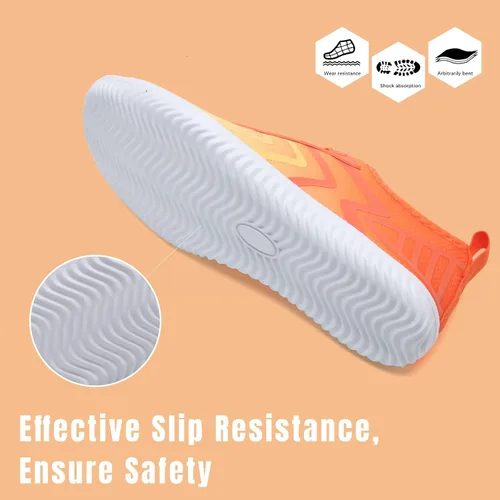 Vista 4 de Tenis impermeables para hombres y mujeres, descalzo, calcetín acuático de secado rápido para usar al aire libre, calzado deportivo para kayak