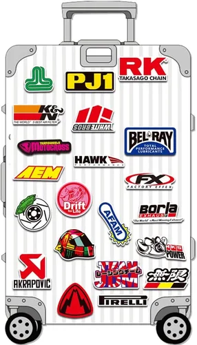 Vista 6 de 100 unidades/Paquete Adhesivos de moda Motocross Motos Dirt Bike Supercross Sin repetición Vinilo Adhesivo Cool Patineta Guitarra Funda de viaje