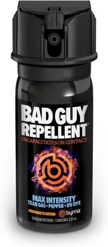 Vista 7 de Byrna BGR MAX Spray de Pimienta + Gas Lacrimógeno Máximo Poder de Detención Tecnología de Marcado UV con Rastreador de Agresores Spray