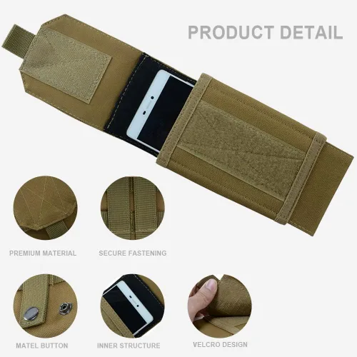 Vista 4 de Funda táctica Molle para teléfono, funda para cinturón compatible con iPhone 14 Plus/14 Pro Max/14 Pro/13 Pro Max/13 Pro/13/12 Pro Max/11 Pro Max/Xs