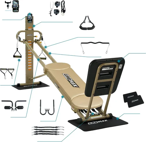 Vista 10 de GR8FLEX Gimnasio de rendimiento para un total de más de 100 ejercicios, máquina de entrenamiento multifuncional, entrenamiento de fuerza de alto