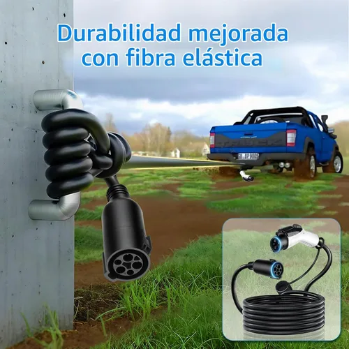 Vista 3 de 32A 21FT J1772 Cable de extensión EV, nivel 2