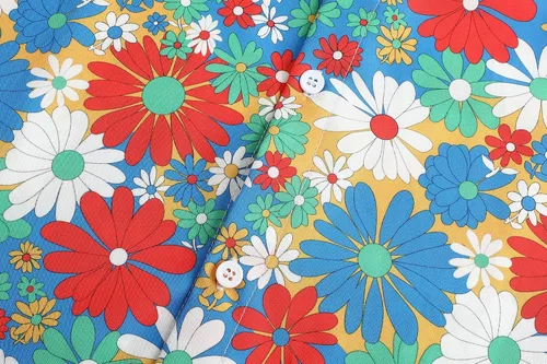 Vista 4 de Camisa de manga larga para hombre, diseño de cachemira floral, estilo hip hop, estilo casual, con botones, estilo clásico de los años 70