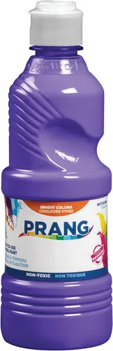 Vista 11 de Prang témpera líquida lista para usar Perfecto para pintura, lecciones de arte, manualidades y proyectos creativos Azul; Blanco; Negro; Violeta