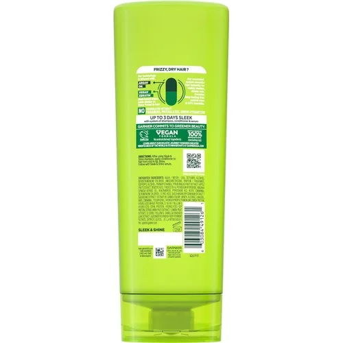 Vista 10 de Acondicionador Garnier Fructis Sleek & Shine, cabello rizado, seco, inmanejable, 21 fl. oz. (El empaque puede variar)