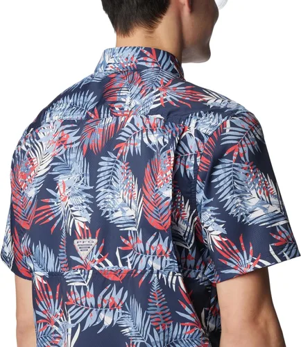 Vista 5 de PFG Super Slack Tide Camp - Camiseta para hombre, color gris
