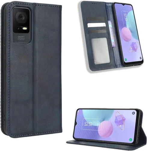 Vista 78 de Funda para BLU Bold N2, funda de piel sintética para BLU Bold N2, funda para BLU Bold N2 5G N0050UU Funda de piel sintética negra Negro
