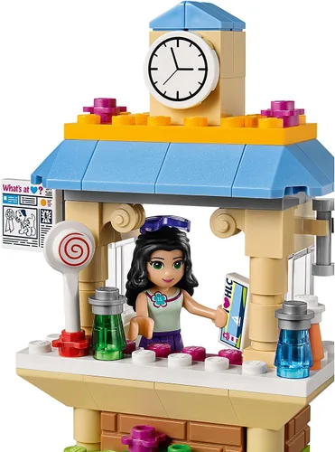 Vista 5 de LEGO Friends 41098 Kit de construcción de quiosco turístico de Emma