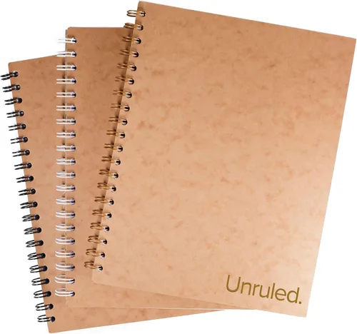 Vista 8 de Cuaderno de espiral en blanco opaco, 55 hojas de papel negro de alta calidad de 70 libras, 10.5 x 8 pulgadas, reciclado y sostenible, cuaderno
