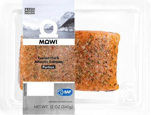 Vista 8 de MOWI Salmón del Atlántico Esencial, Skin-On, Responsable Farm-Raised, 12 oz