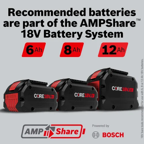Vista 9 de BOSCH GKS18V-26LN PROFACTOR™ 18V 7-1/4 In. Hoja izquierda Sierra circular (herramienta desnuda)