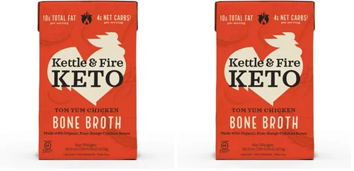 Vista 36 de Kettle and Fire Classic - Caldo de hueso de ternera, aprobado por Keto, Paleo, y Whole 30, sin gluten, alto en proteínas y colágeno, paquete de 4