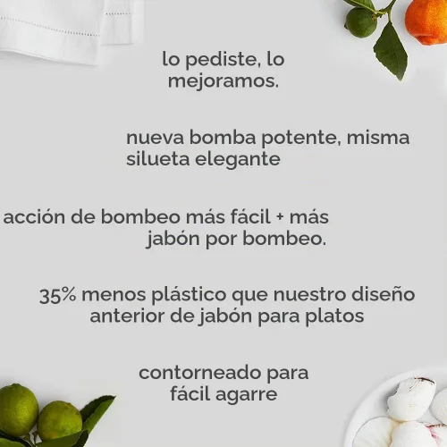 Vista 4 de Method Jabón de gel para platos, aroma a clementina, resistente a la grasa y alimentos pegados, fórmula libre de crueldad, fabricado con plástico
