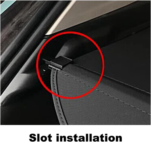 Vista 8 de Trasero retráctil para maletero de carga compatible con RAV4 2014-2019 sin hueco, color negro