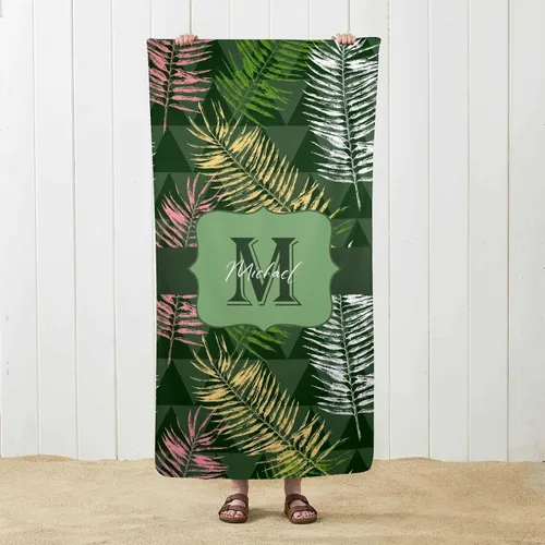 Vista 25 de MyPupSocks Toalla de playa personalizada – Toalla de piscina personalizada de piñas – Morado Personaliza con tu nombre