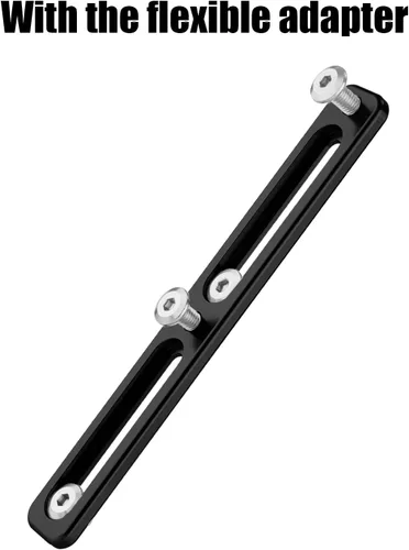Vista 3 de Adaptador de jaula para botella de bicicleta, base de montaje B-RAD de aleación de aluminio ajustable en posición alterna, soportes de montaje