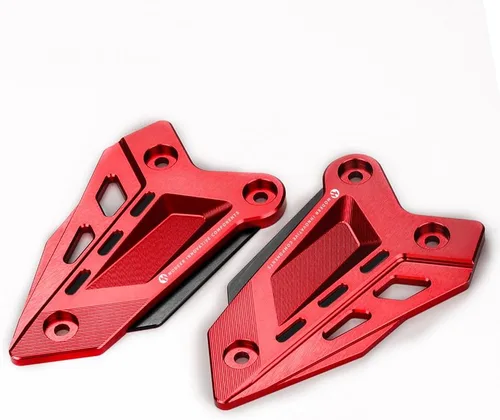 Vista 5 de Modeer Para Z900 2018-2023 Z900SE 2022-2023 Motocicleta CNC Reposapiés Protector de pedal Peg Heel Plates Protector Protector Z900 Z 900se Rojo-Negro