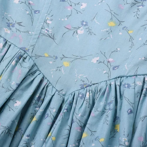 Vista 4 de GRACEART Vestido colonial para niñas, disfraz de pionero de la pradera, 100% algodón (opción de 5 colores), Blanco