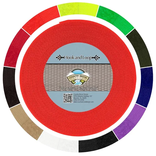 Vista 7 de Country Brook Design Cierre de velcro no adhesivo de 1 pulgada (beige, 5 yardas)