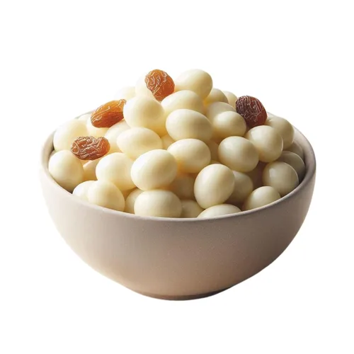 Vista 8 de Pasas de uva cubiertas de yogur y chocolate blanco a granel - Mezcla de chocolate blanco y yogur de vainilla jugosas, pasas de uva recubiertas