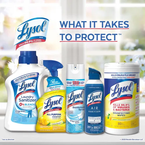 Vista 3 de Lysol Limpiador en aerosol limpiador multiusos de peróxido de hidrógeno, cítricos, 32 onzas líquidas