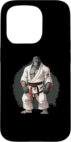 Vista 14 de iPhone 16 Gorilla In Judo Uniforme - Estuche japonés de artes marciales