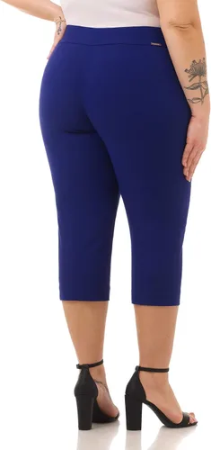 Vista 3 de Rekucci Capri clásico de cintura ancha para mujer con curvas de talla grande