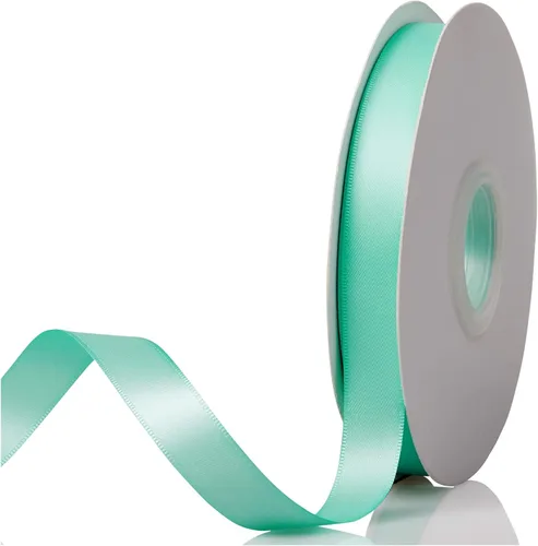 Vista 39 de Cinta de satén de doble cara verde manzana de 1-1/2 x 50 yardas, rollos de cinta de tela de alta densidad de color sólido, ideal para envolver