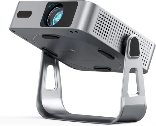 Vista 9 de [2000 ANSI y enfoque automático] Mini proyector inteligente negro con WiFi y Bluetooth, proyector de película XuanPad 4K compatible, proyector