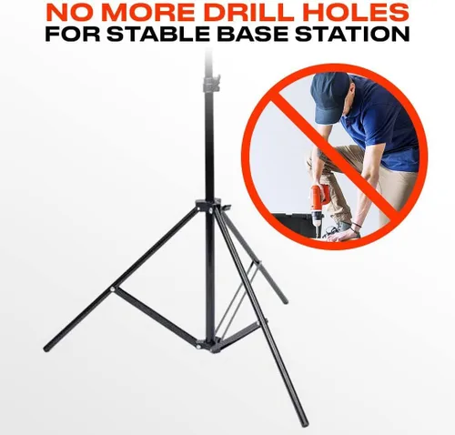 Vista 2 de Skywin VR Tripod Stand (2 Pack), Base Station Mount for SteamVR 2.1, Sensor Stand and Oculus Rift Constellation - Compatible with VR Sensors