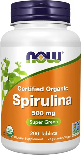 Vista 10 de Tabletas de espirulina orgánica de Now Foods, 7.33739E+11, 100, 1, 1