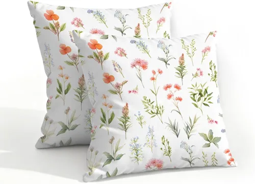 Vista 26 de Juego de 2 fundas de almohada impermeables para exteriores, 16 x 16 pulgadas, fundas de almohada decorativas de patio para muebles de jardín, sofá