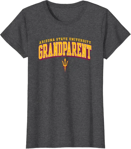 Vista 5 de Camiseta con logotipo de Arizona State Sun Devils Grandparent Arch, Negro