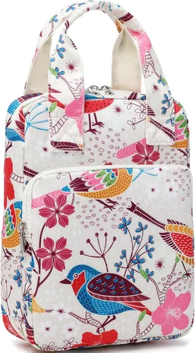 Vista 19 de DSIUE Funda para la Biblia para niños, funda de pana para llevar la Biblia, soporte para libros, bolsa con asa y bolsillos, diseño floral de retazos