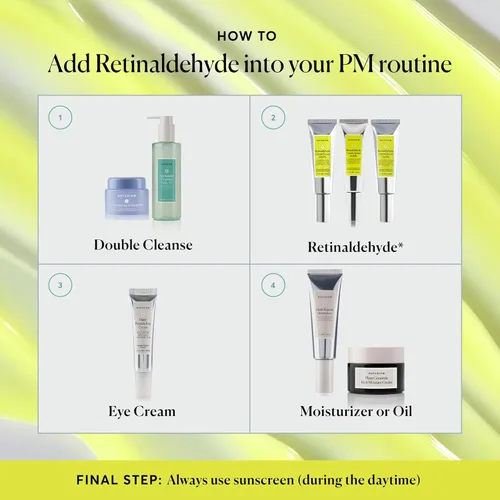 Vista 5 de Suero de Crema de Retinaldehído Naturium 0.05%, Cuidado Facial y de la Piel Antienvejecimiento Avanzado y Suavizante, 1.7 oz