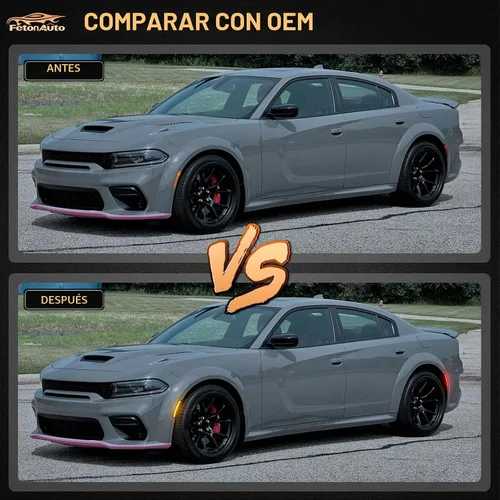 Vista 6 de Luces LED de posición laterales color rojo ámbar compatibles con Dodge Charger 2015-2026