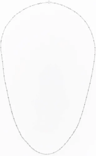 Vista 2 de Tienda Essentials Sterling Silver Singapore Bead Chain Station Necklace