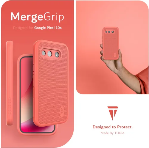 Vista 6 de TUDIA Funda para Google Pixel 10a (2026) - [MergeGrip] Doble capa resistente delgada [prueba de caídas de grado militar] Fundas protectoras para Baya