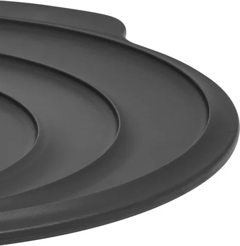 Vista 2 de Made In Cookware - Tapa universal de silicona para sartén, diseño 9 en 1, se adapta a múltiples sartenes, apto para horno 400F, grafito