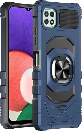 Vista 9 de Funda compatible con Boost Mobile Celero 5G Plus 2023 con protector de pantalla de vidrio [grado militar] anillo de montaje en automóvil con soporte