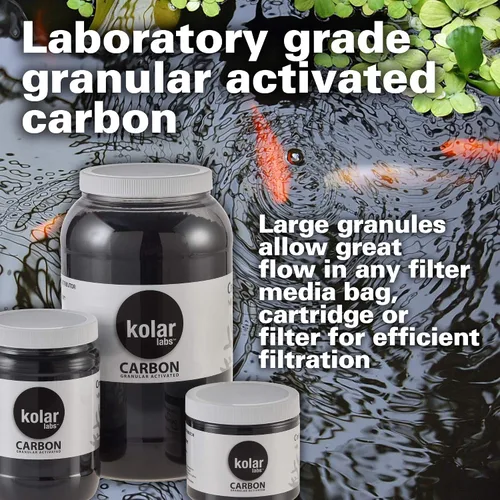 Vista 3 de Kolar Labs Crystal Cal Carbón Activado – 1 galón, carbón activado para acuarios y peceras