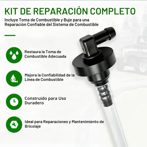 Vista 5 de AM122215 Pastilla de combustible y buje M132706 para tractor de césped Jo-hn D-eere - E100 E110 E120 E130 E140 E150 LT133 LT150 LT160 325 335 345