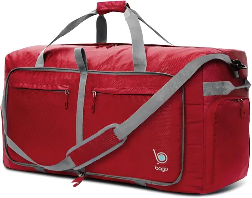 Vista 45 de Bago Travel Duffle Bag for Women & Men. Medium Duffel Bag for Traveling Todo negro