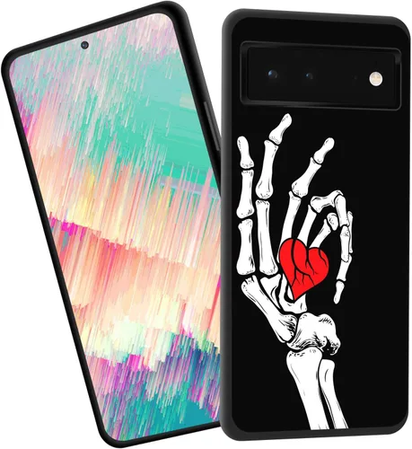 Vista 23 de for Google Pixel 4 XL Case,Slim Shockproof TPU Soft Rubber Silicone Cover Phone Case for Google Pixel 4 XL,Blue Skull Headphone