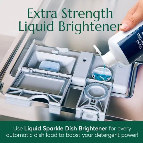 Vista 3 de CLEANOMIC Liquid Sparkle - Abrillantador de platos - Ayuda de enjuague para lavavajillas